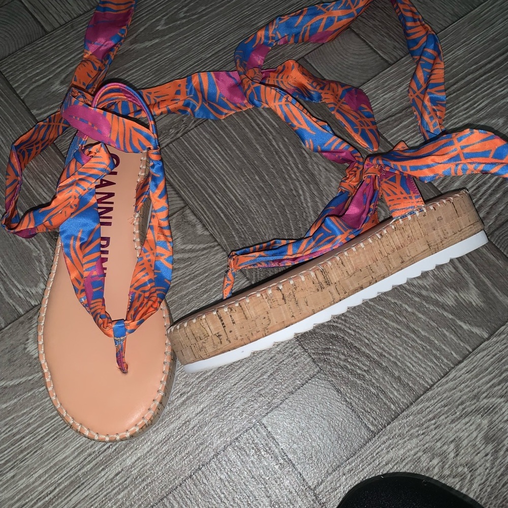 Gianni bini lace up shoes size 7 1/2 - Picture 2 of 2